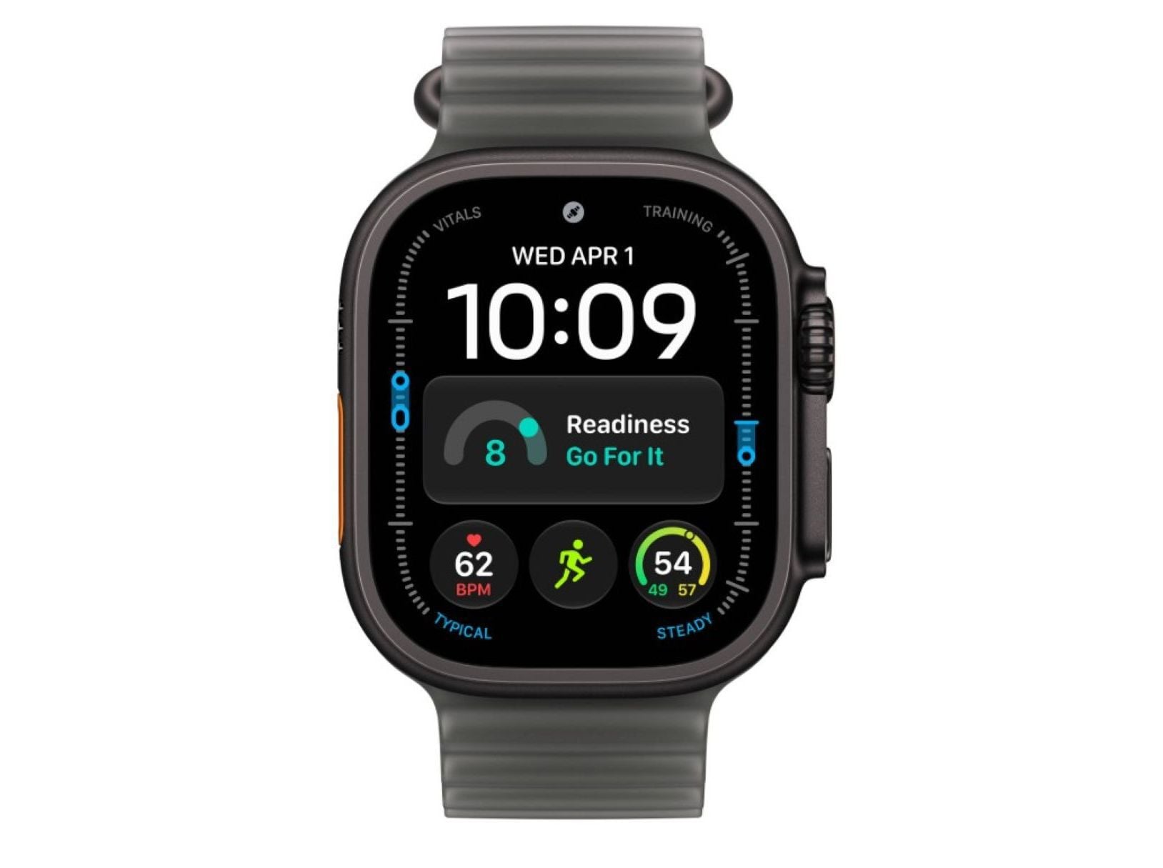 APPLE WATCH ULTRA 4 49MM GPS + CELLULAR BLACK TITANIUM CASE COM BAND TRANSLUCENT BLACK OCEAN image number 1