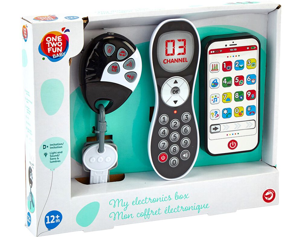 CONJUNTO ELETR&Oacute;NICO COM TELEM&Oacute;VEL / COMANDO / CHAVES ONE TWO FUN