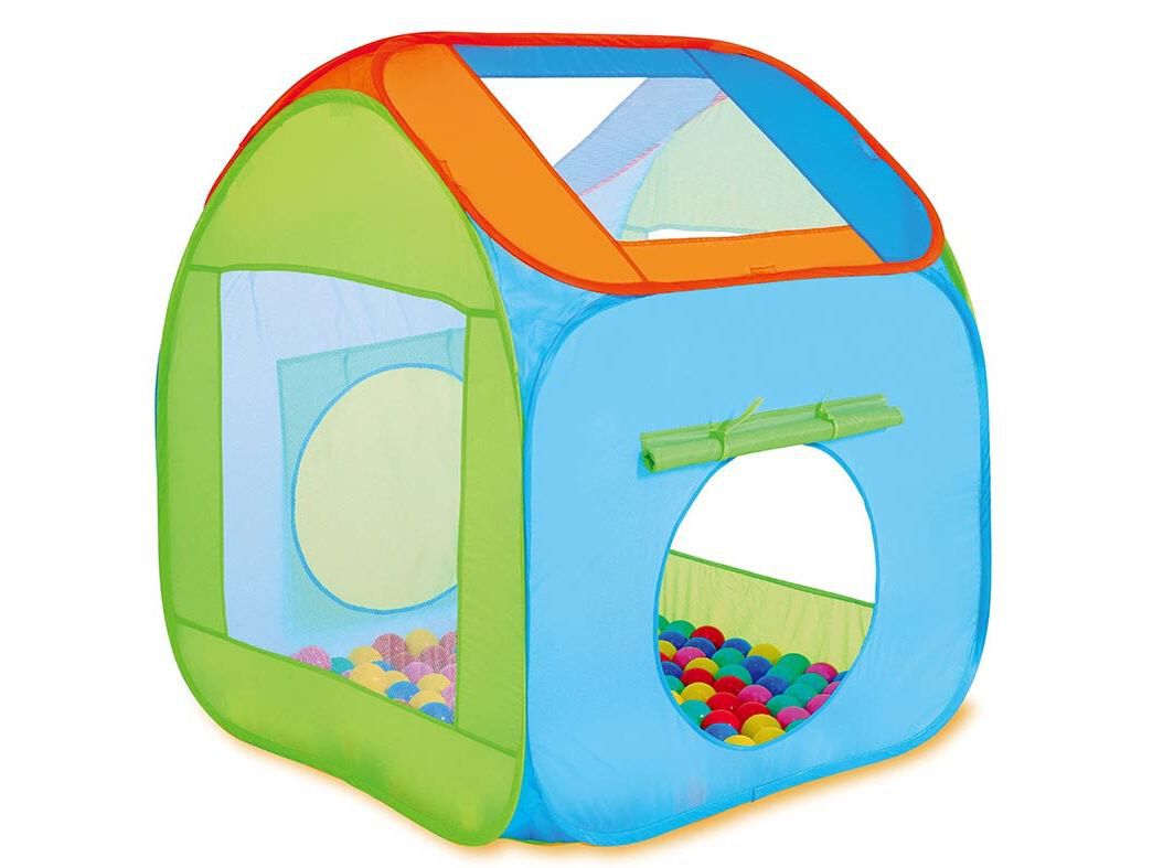 TENDA M&Aacute;GICA COM 100 BOLAS ONE TWO FUN AZUL