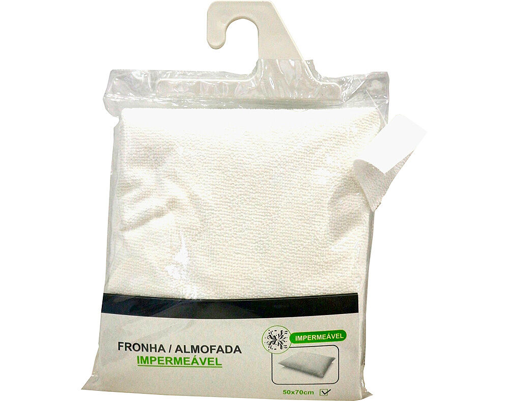 FRONHA IMPERME&Aacute;VEL COM FECHO 80%ALGOD&Atilde;O 20%POLIESTER 50X70CM image number 0