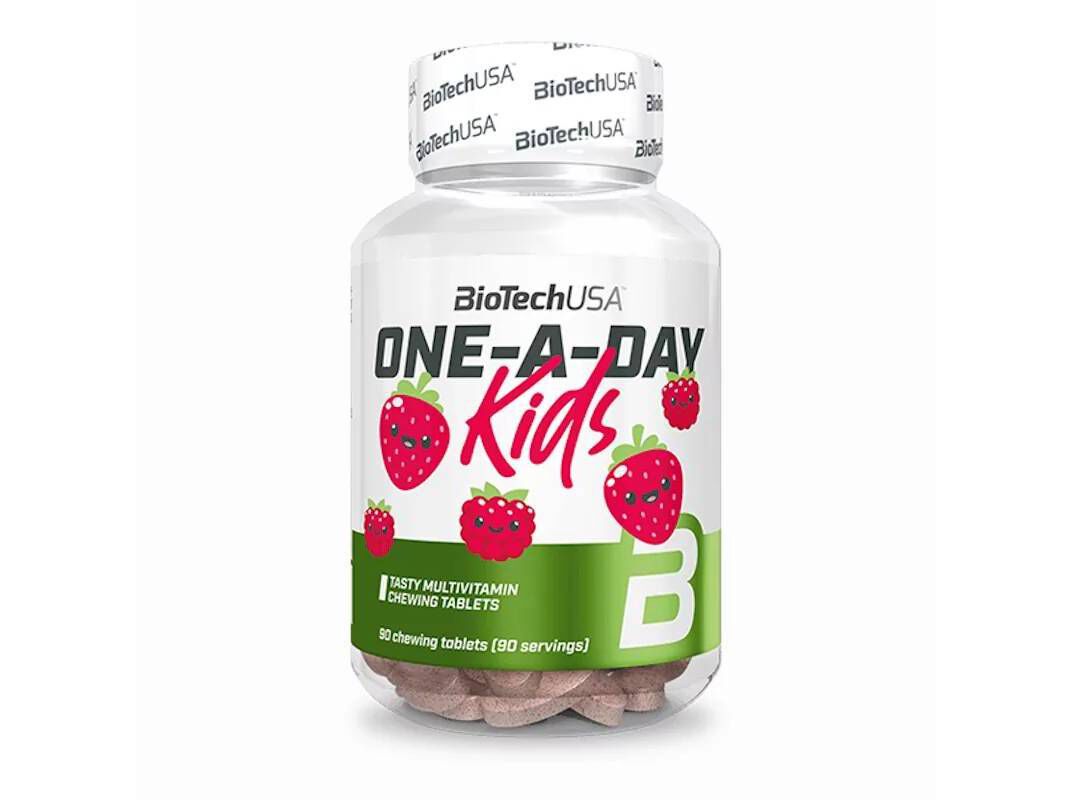 VITAMINAS E MIN. BIOTECH USA ONE A DAY KID MORANGO 90 CAP image number 0