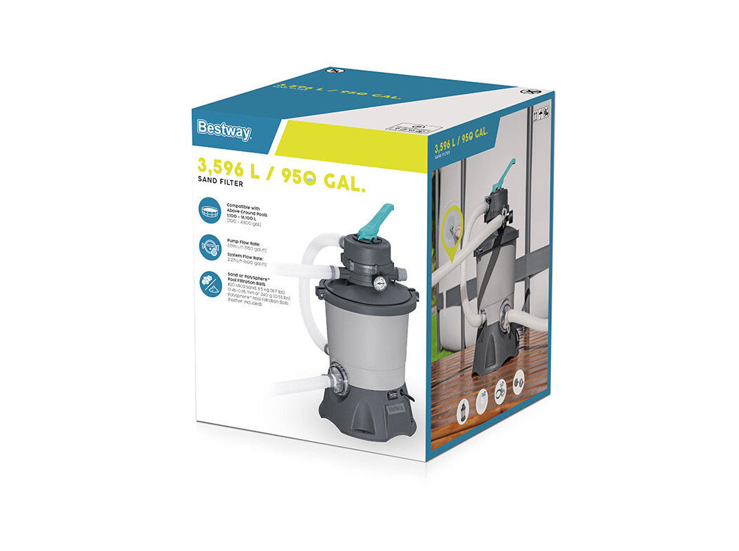 BOMBA FILTRO AREIA BESTWAY 950GAL