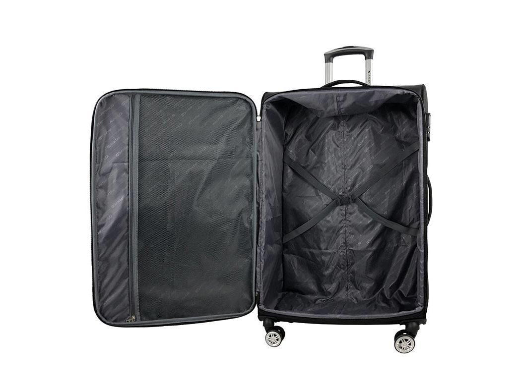 MALA DE VIAGEM GRANDE FLEX&Iacute;VEL AIRPORT PRETO 8 RODAS 75CM image number 1