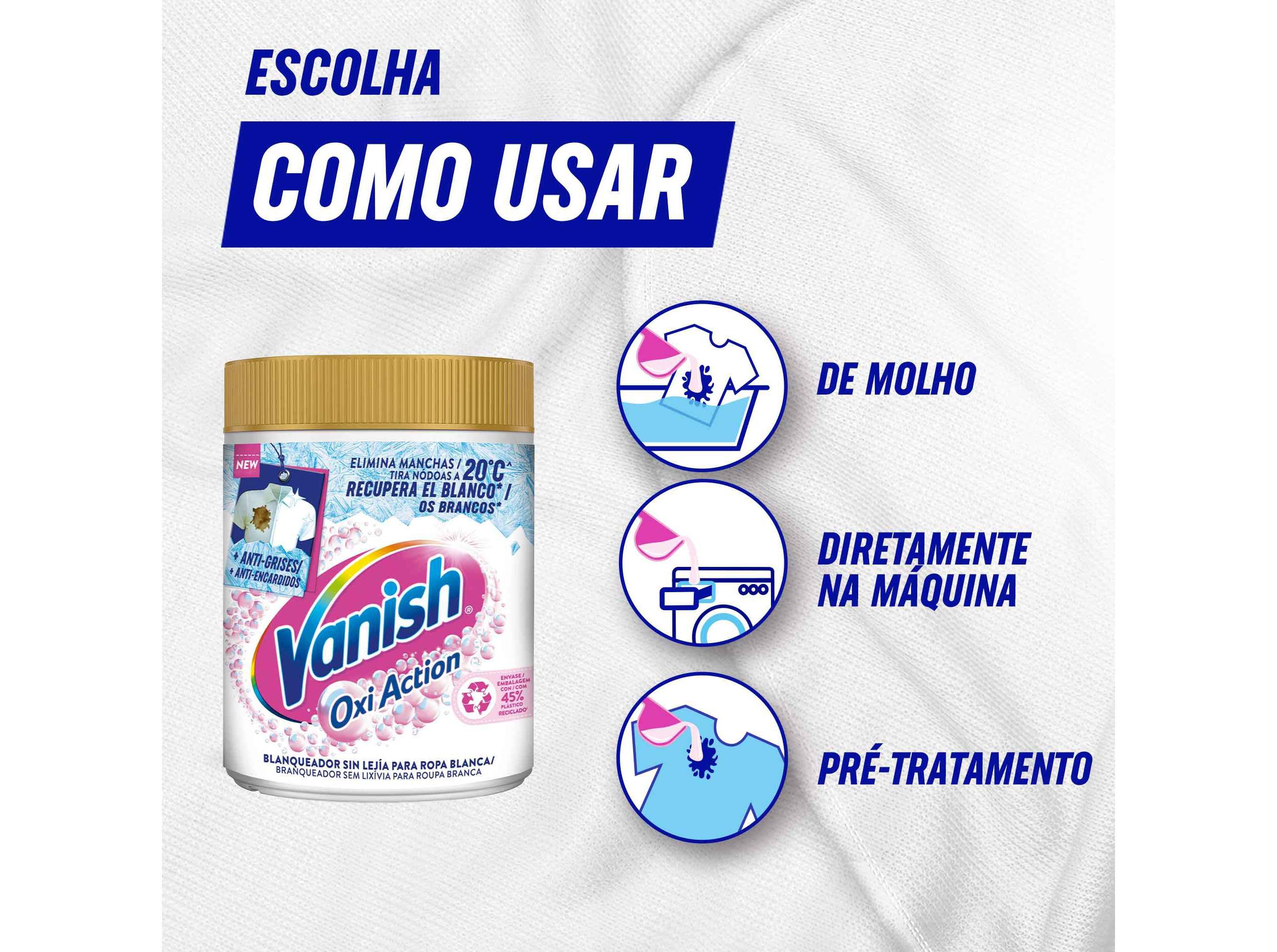 ADITIVOS P&Oacute; VANISH OXI ADVANCE WHITE 400G image number 8