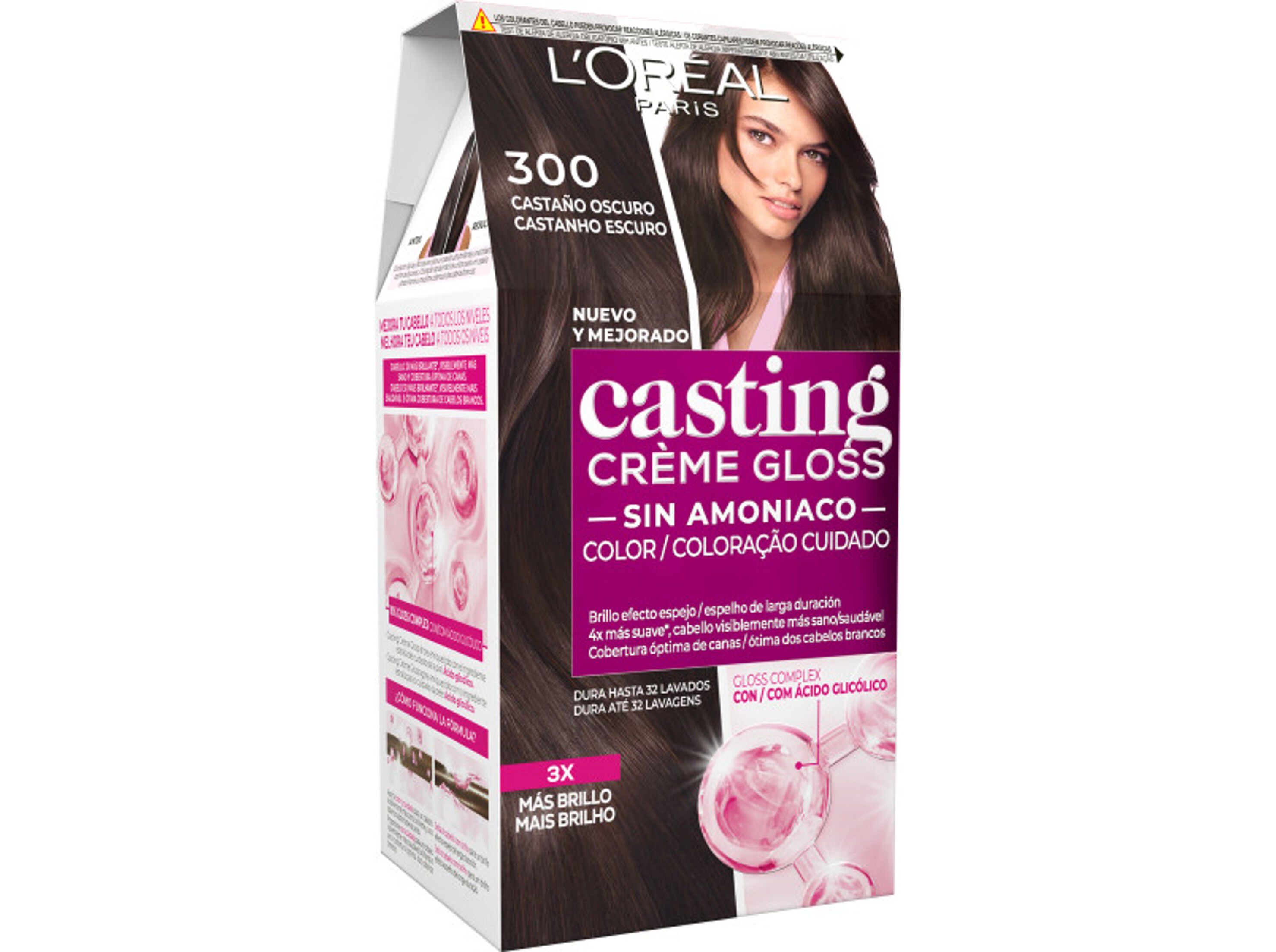 COLORA&Ccedil;&Atilde;O CASTING TEMPOR&Aacute;RIA CREME GLOSS N&ordm;300 CASTANHO ESCURO UN image number 1