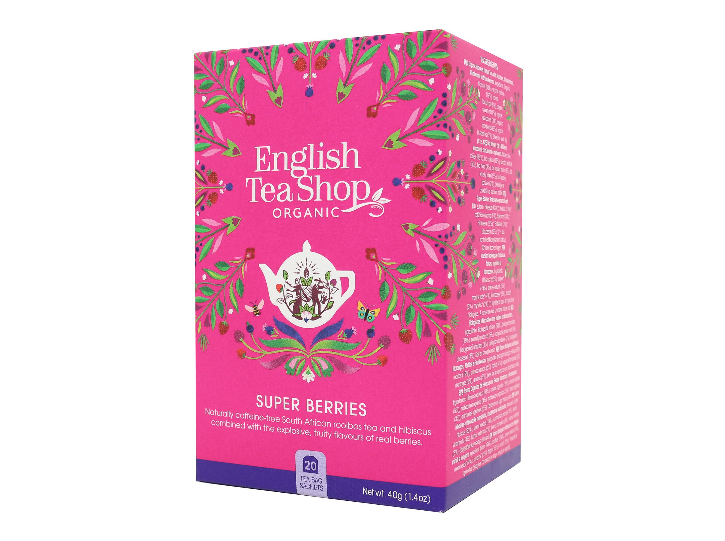 INFUS&Otilde;ES BIO ENGLISH TEA SHOP SUPER BERRIES 40GR image number 2