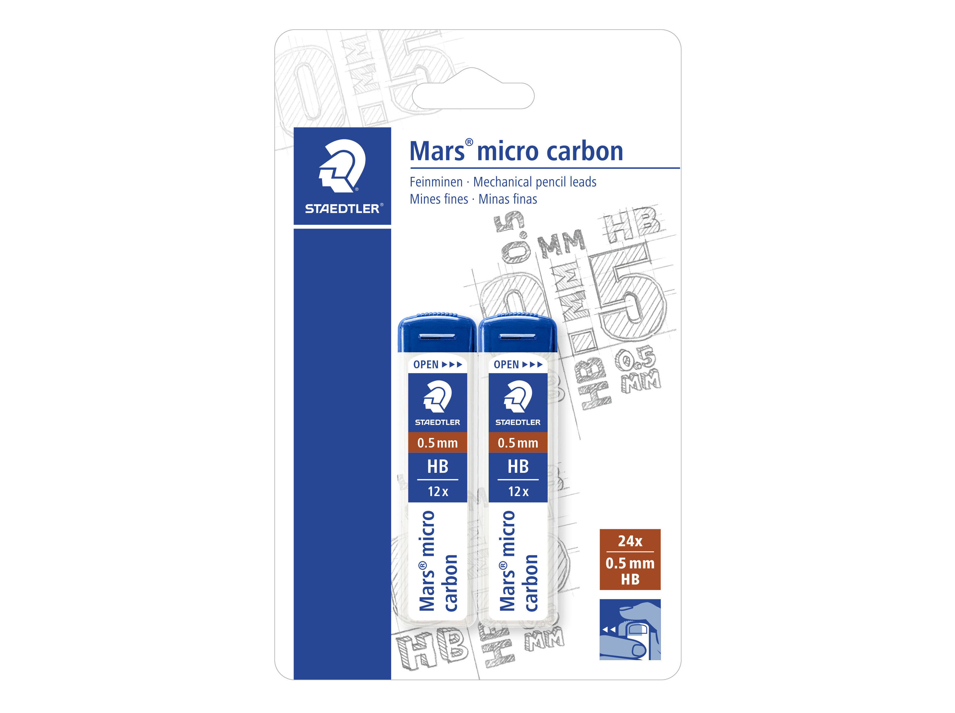 MINAS STAEDTLER 2 BL 0.5 HB