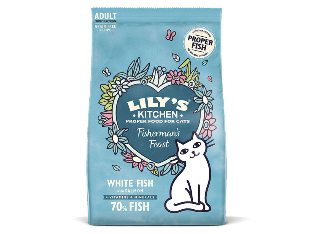 RA&Ccedil;&Atilde;O PARA GATO LILY'S KITCHEN PEIXE 800G image number 0