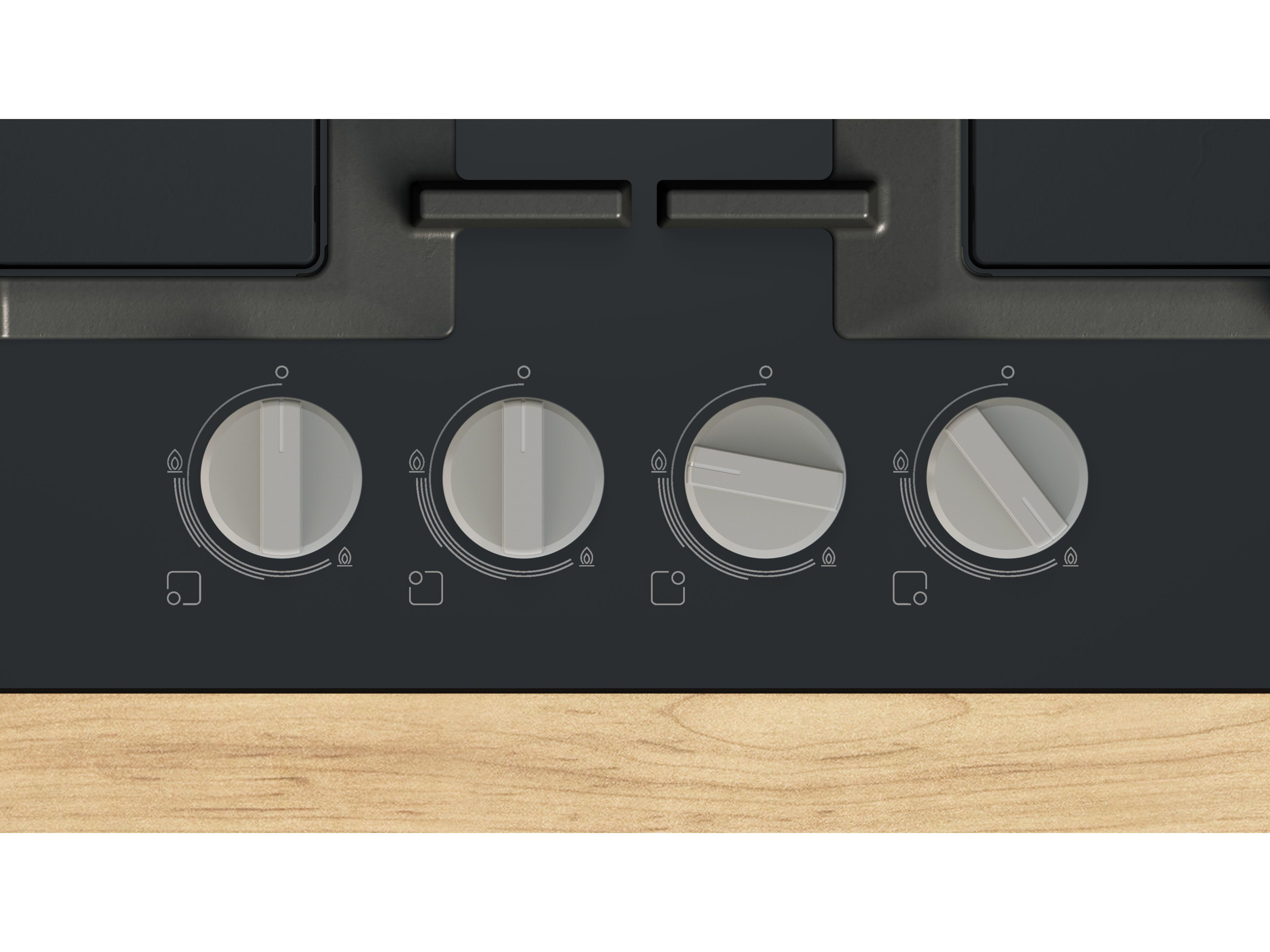 PLACA A GAS BOSCH PNP6B6K40 PRETA 60 CM image number 1