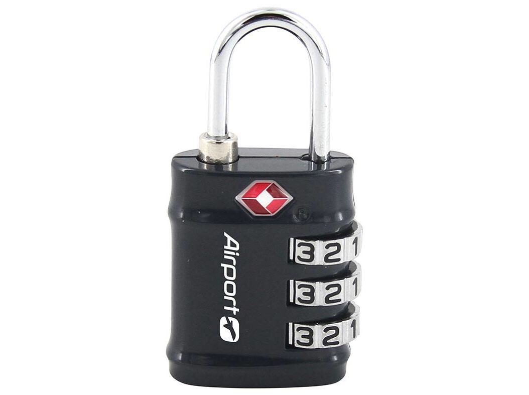 CADEADO TSA AIRPORT COM C&Oacute;DIGO AZUL ESCURO image number 0