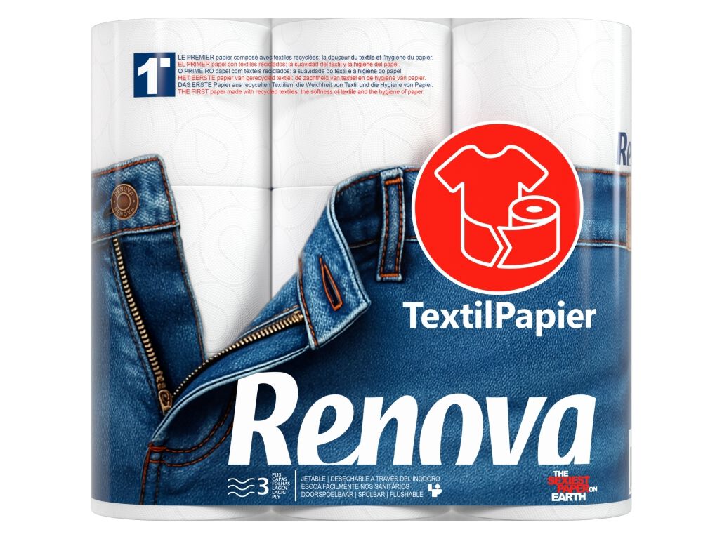 PAPEL HIGI&Eacute;NICO RENOVA TEXTIL 9 ROLOS image number 0