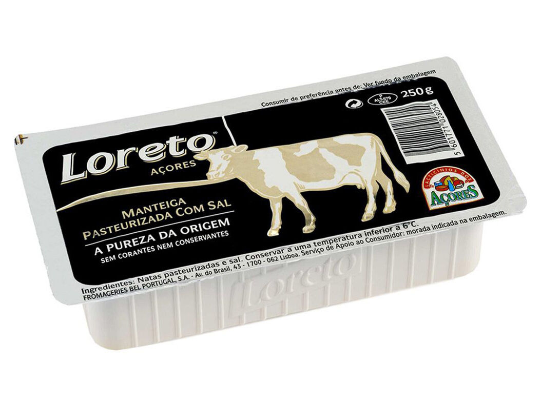 MANTEIGA LORETO COM SAL 250G