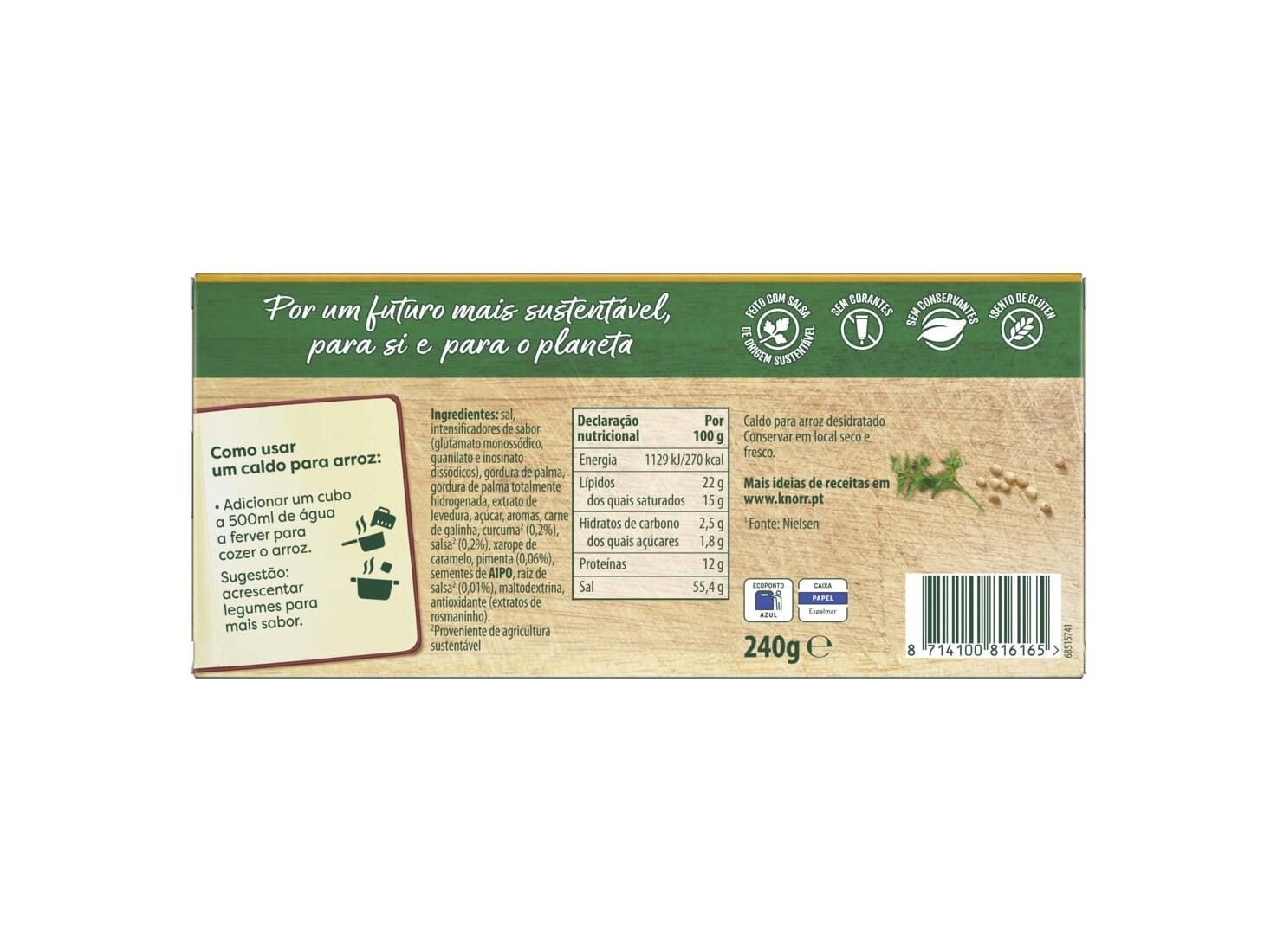 CALDO KNORR PARA ARROZ 24 CUBOS 240G image number 2