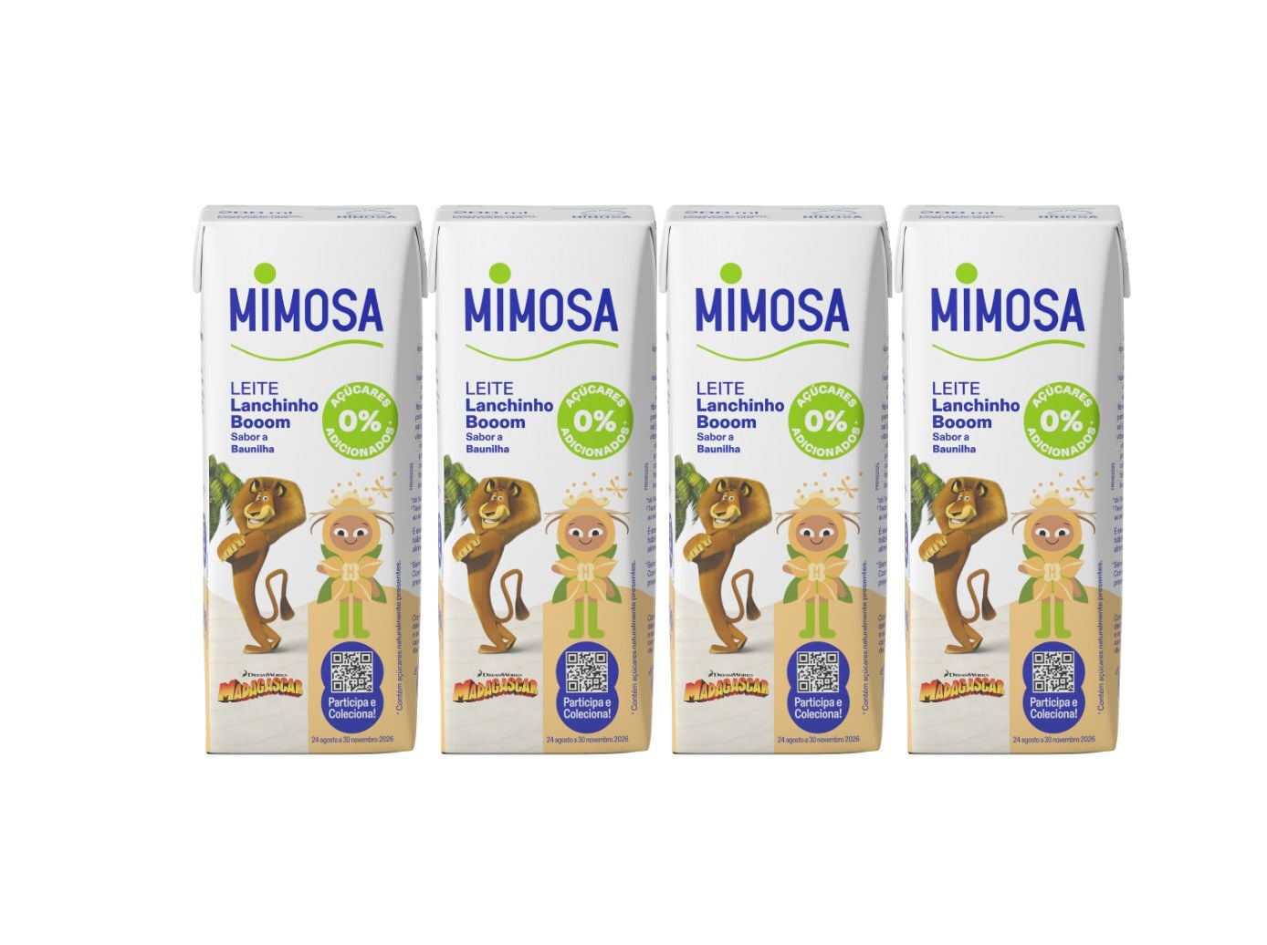 LEITE MIMOSA BAUNILHA 4X200ML image number 1