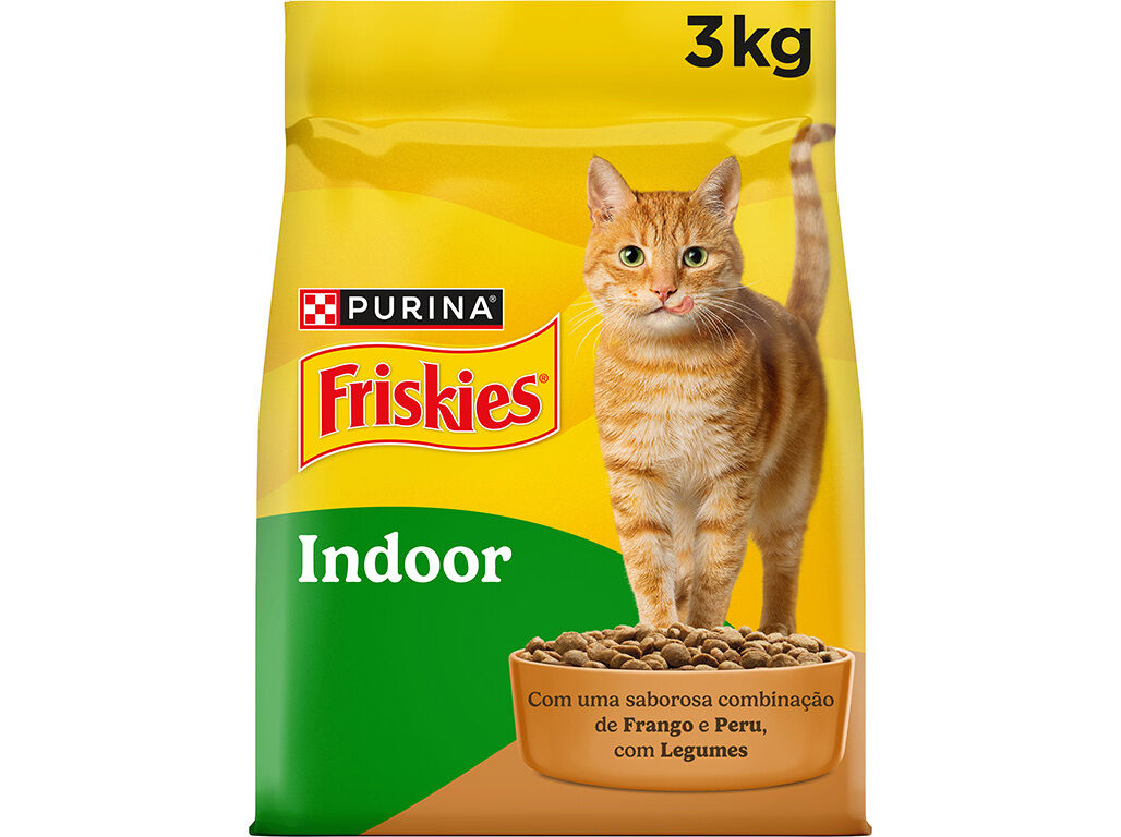 RA&Ccedil;&Atilde;O PARA GATO FRISKIES GATOS DE INTERIOR 3KG