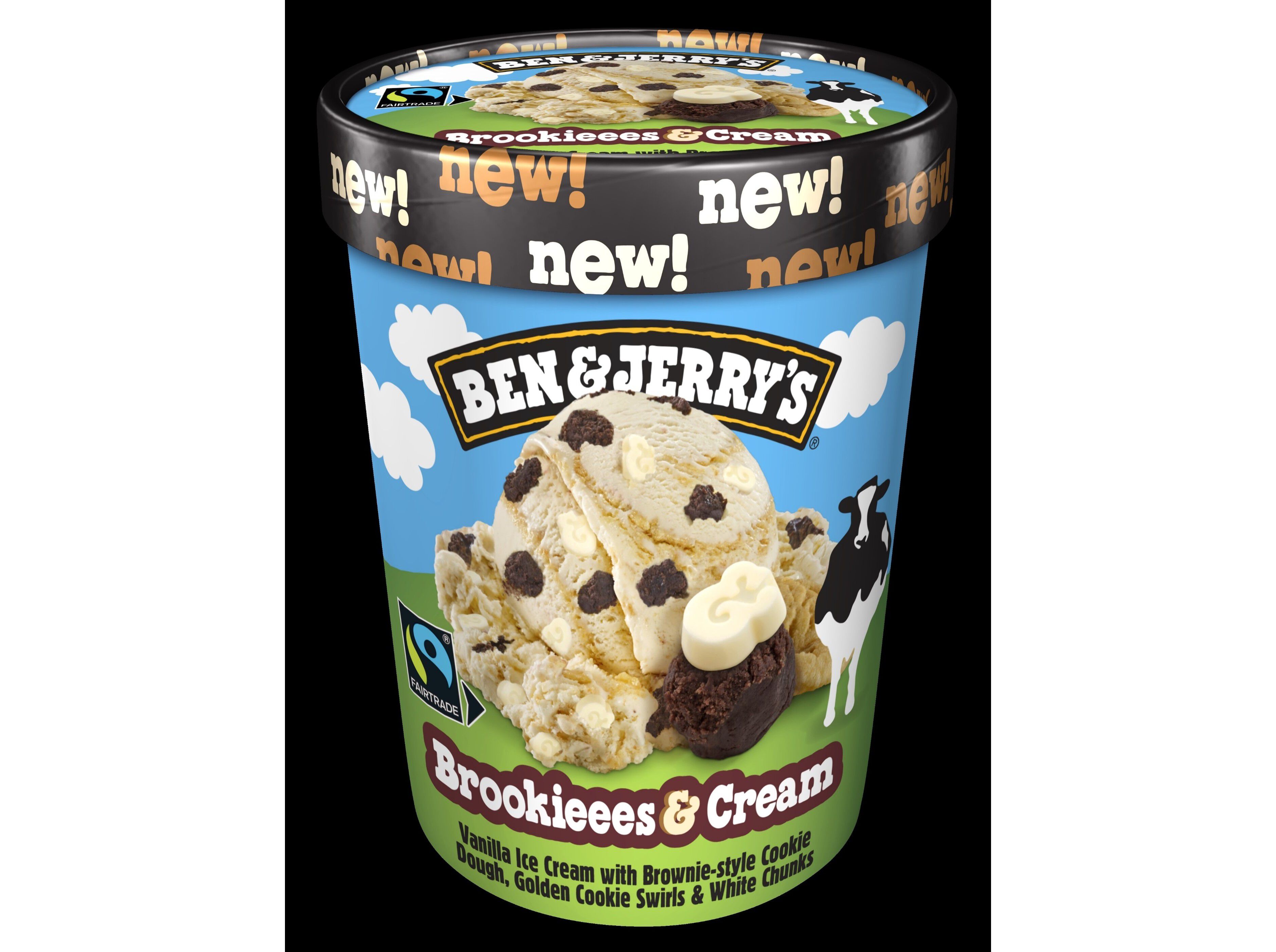 GELADO BEN & JERRY'S BROKIE CREAM 465ML image number 1