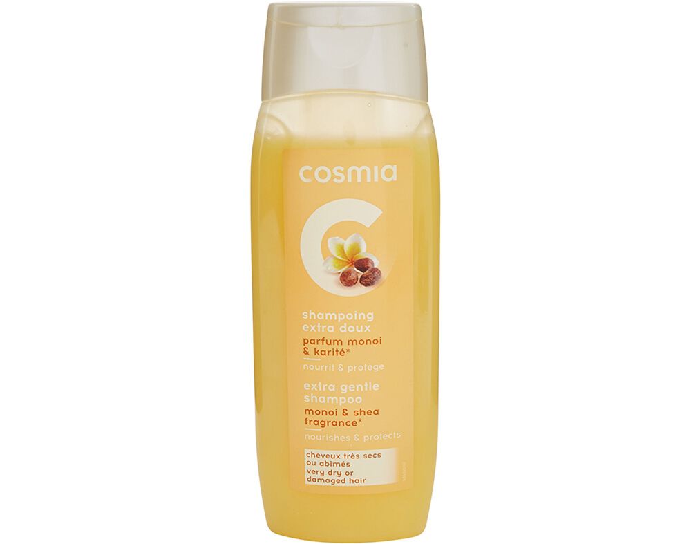 CHAMP&Ocirc; COSMIA EXTRA GENTLE &Oacute;LEO MONO&Iuml; E KARIT&Eacute; 400ML