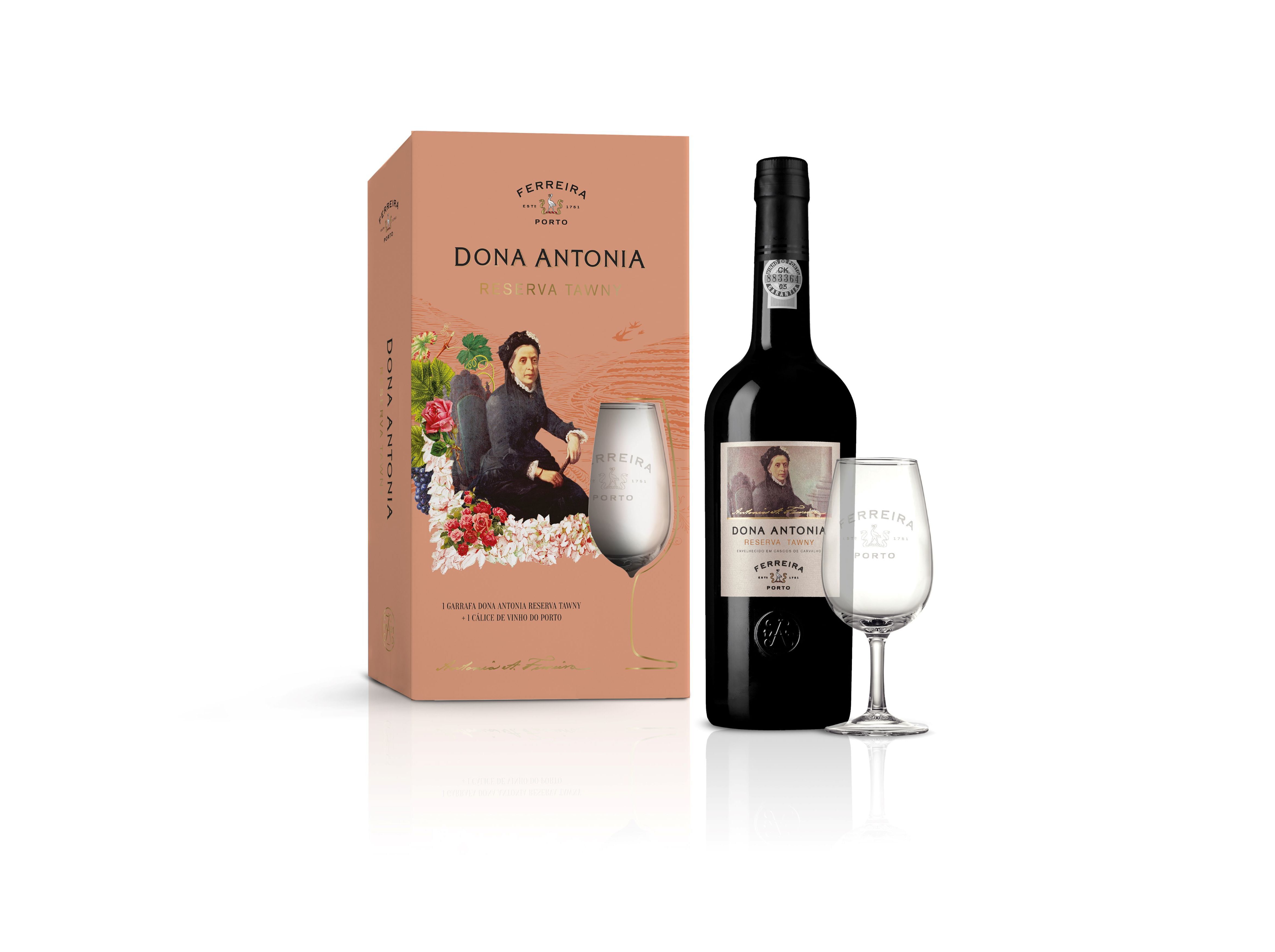 VINHO PORTO FERREIRA DONA ANT&Oacute;NIA COM C&Aacute;LICE 0.75L