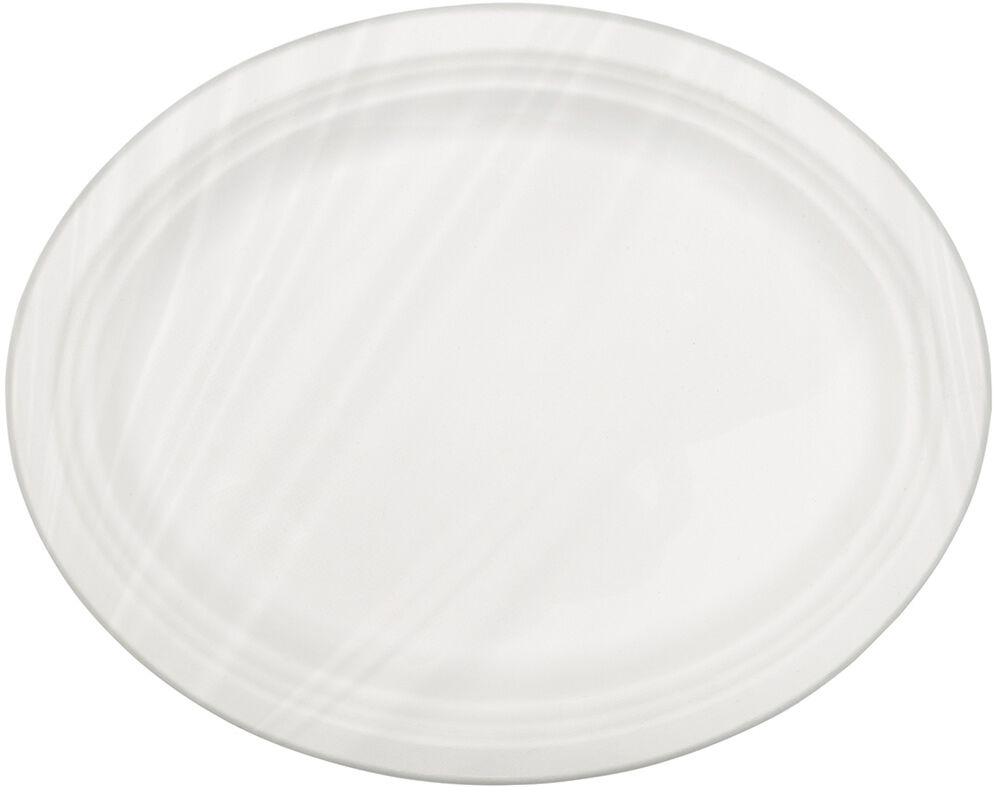 PRATO OVAL ACTUEL FIBRA CANA COMPOST&Aacute;VEL 26X32 PACK 5 UNIDADES image number 0