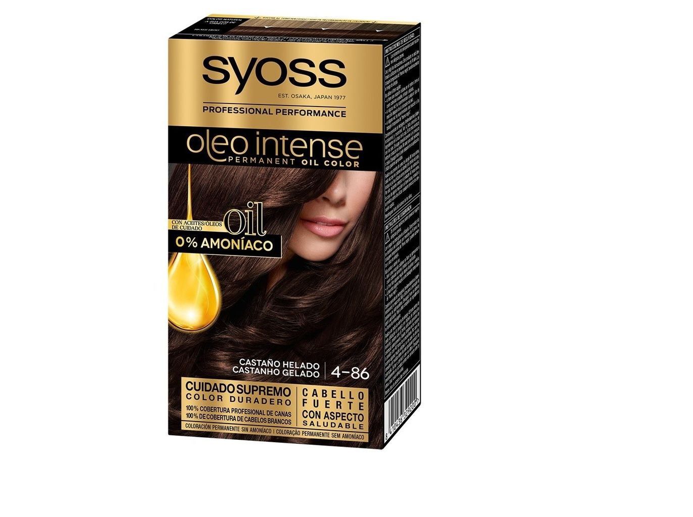 COLORA&Ccedil;&Atilde;O SYOSS &Oacute;LEO INTENSE 4-86 CASTANHO GELADO