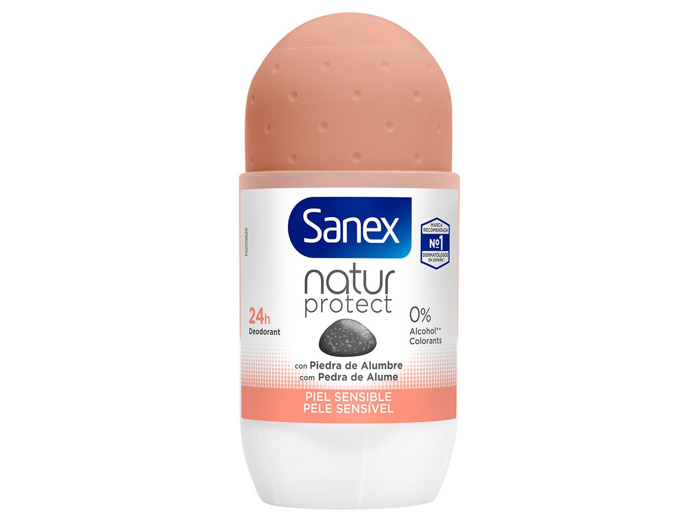 Desodorizante Roll-On Prote&ccedil;&atilde;o Natural Pele Sens&iacute;vel Sanex 50ml image number 0