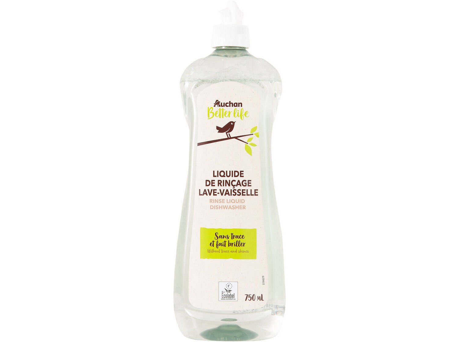 ABRILHANTADOR AUCHAN BETTER LIFE LOI&Ccedil;A M&Aacute;QUINA 750ML