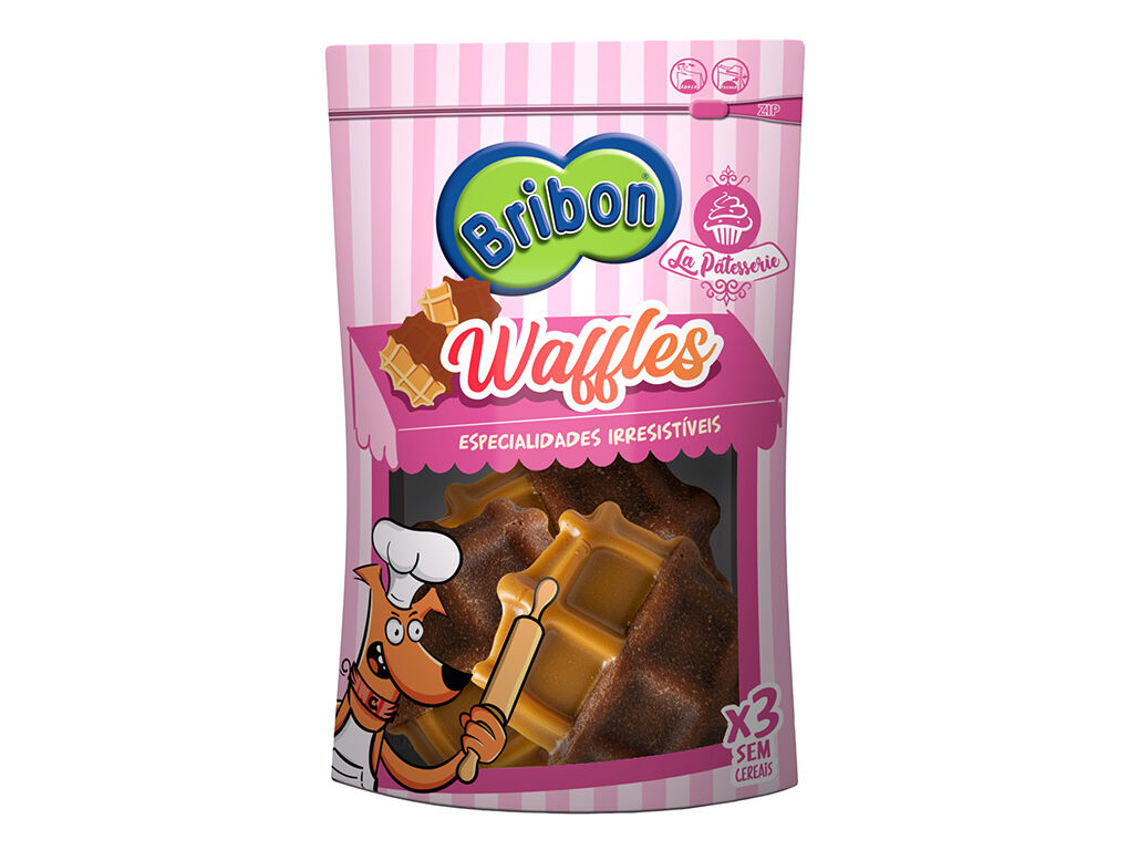 SNACK PARA C&Atilde;O BRIBON LA P&Acirc;TISSERIE WAFFLES 3UN image number 1