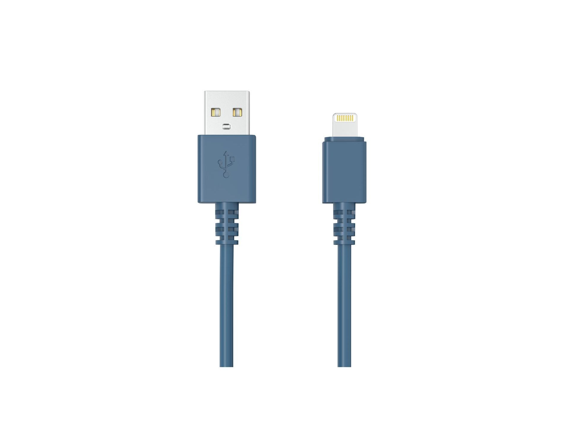 CABO USBA TO 8PIN QILIVE 600194150 NON MFI TPE AZUL 1M image number 1