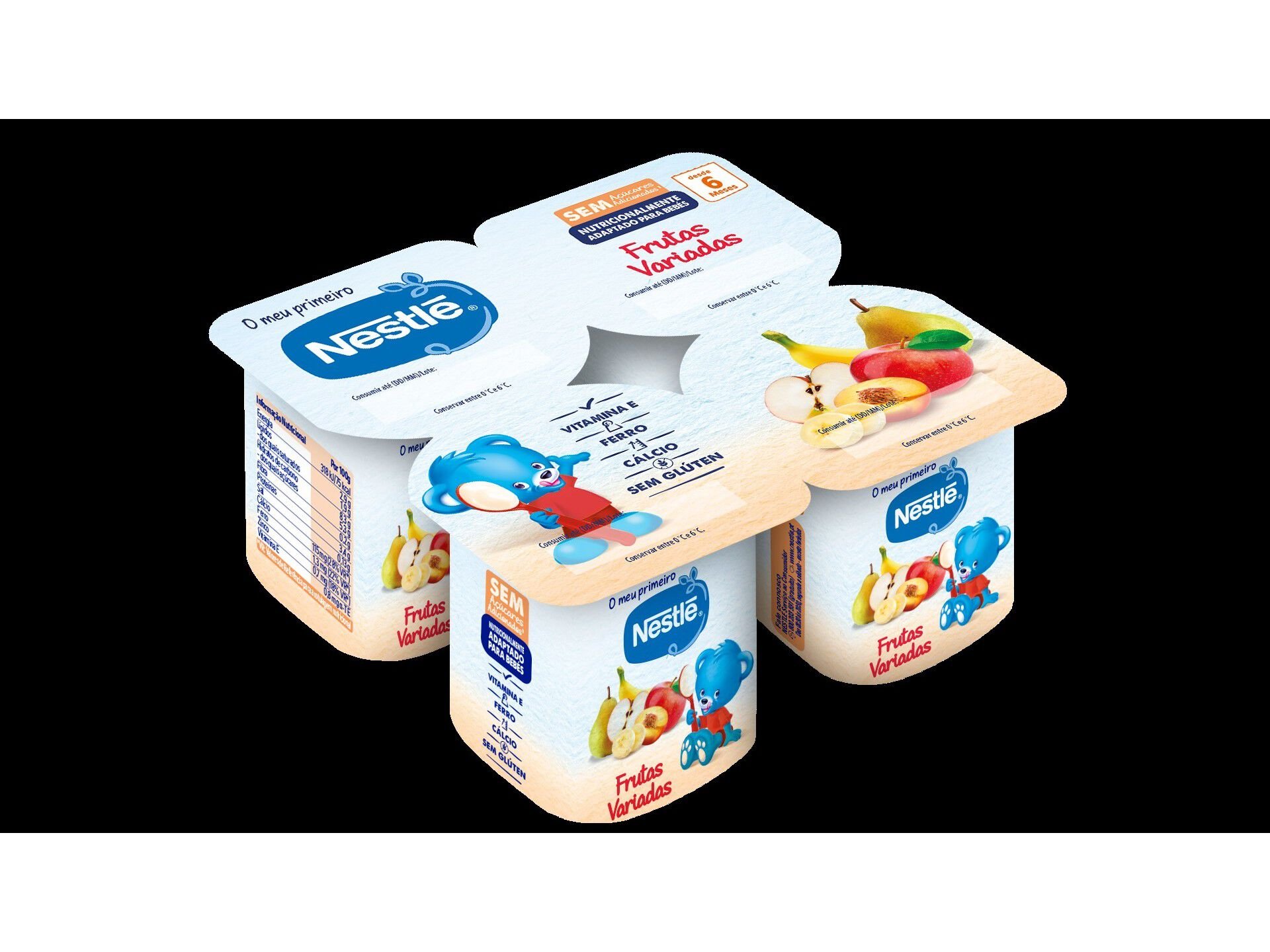 INFANTIL NESTL&Eacute; BEB&Eacute; FRUTAS VARIADAS 4X100G
