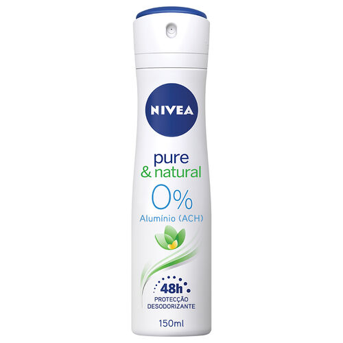 Desodorizante Spray Pure & Natural NIVEA 150 ml image number 0
