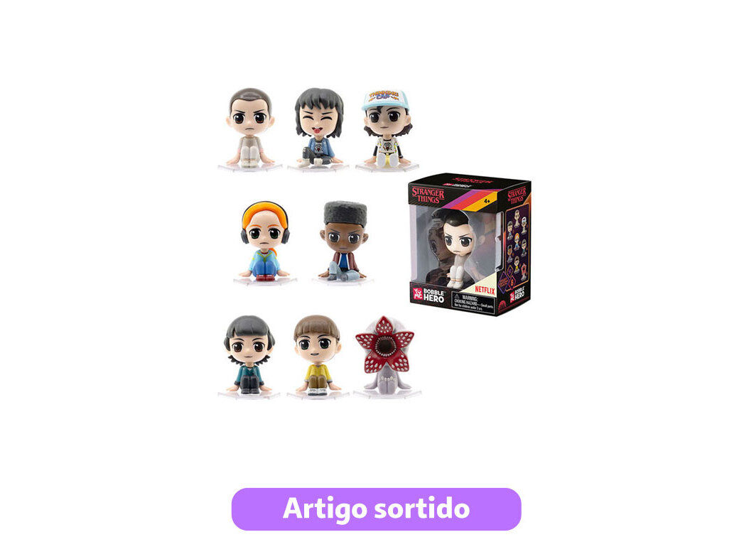 FIGURA STRANGER THINGS BOBBLE HERO MODELOS SORTIDOS