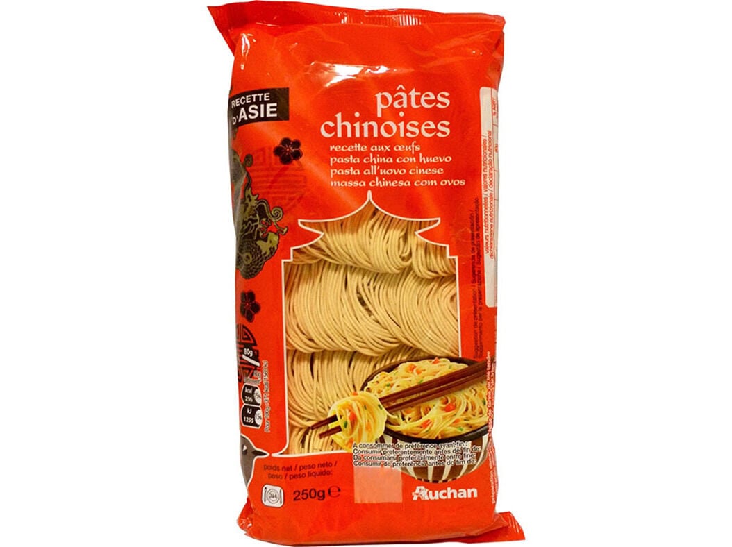 MASSA AUCHAN CHINESA COM OVOS 250G image number 0