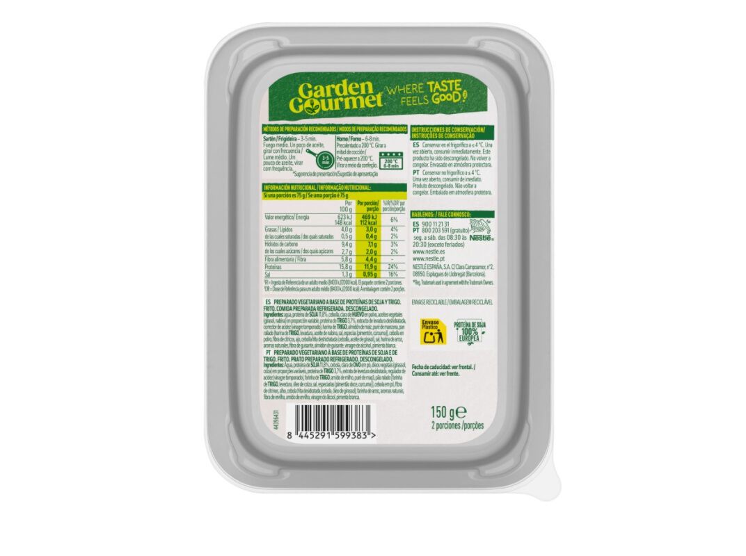 REFEI&Ccedil;&Atilde;O GARDEN GOURMET CLASSIFC FILET 150G image number 1