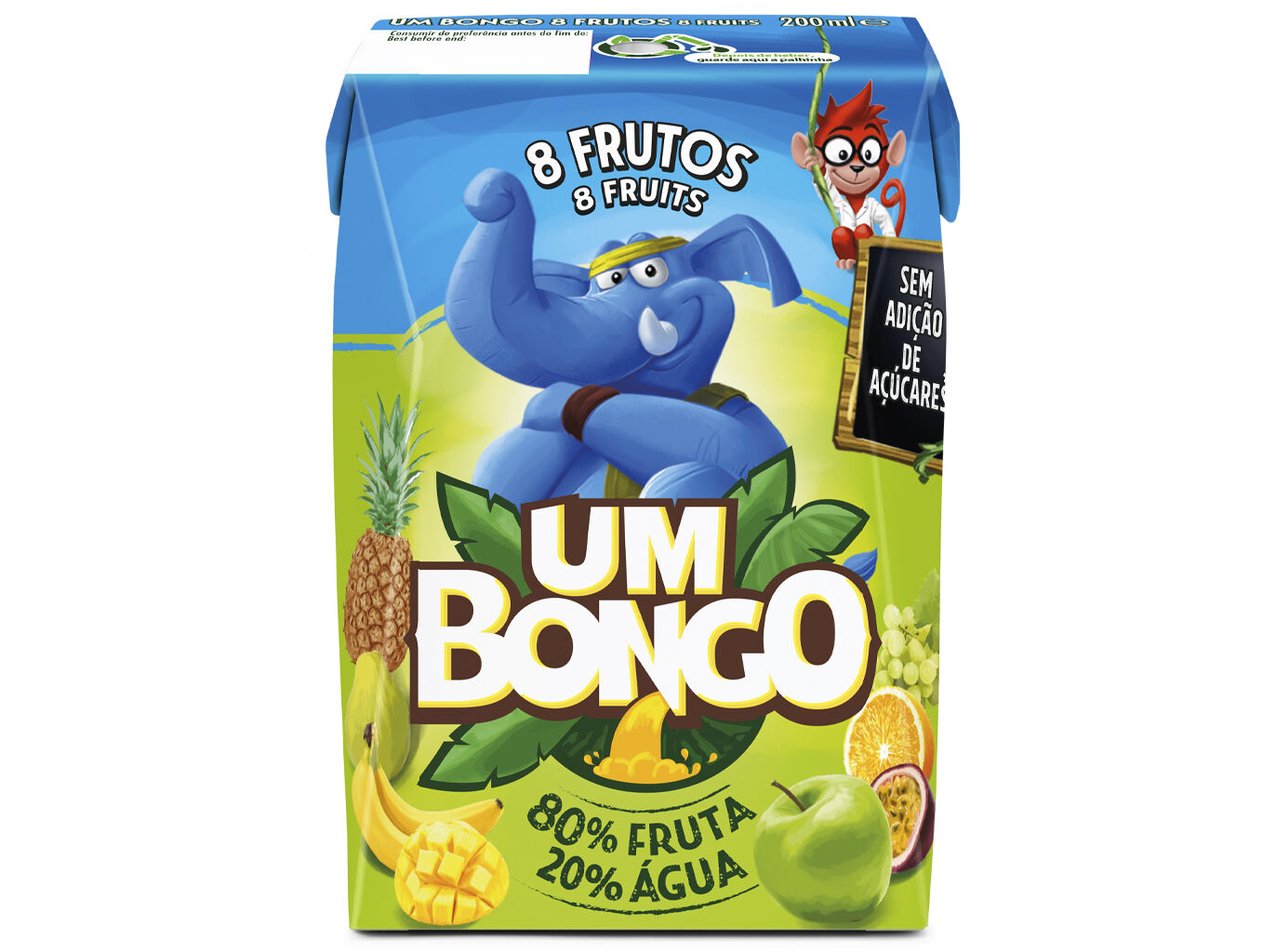 N&Eacute;CTAR UM BONGO 8 FRUTOS 0.20L image number 0