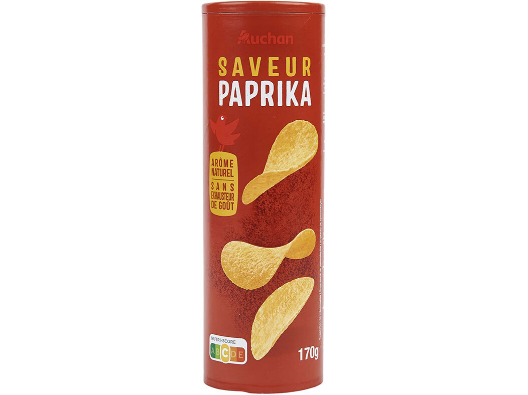 APERITIVO AUCHAN BASE BATATA SABOR PIMENT&Atilde;O 170G image number 0