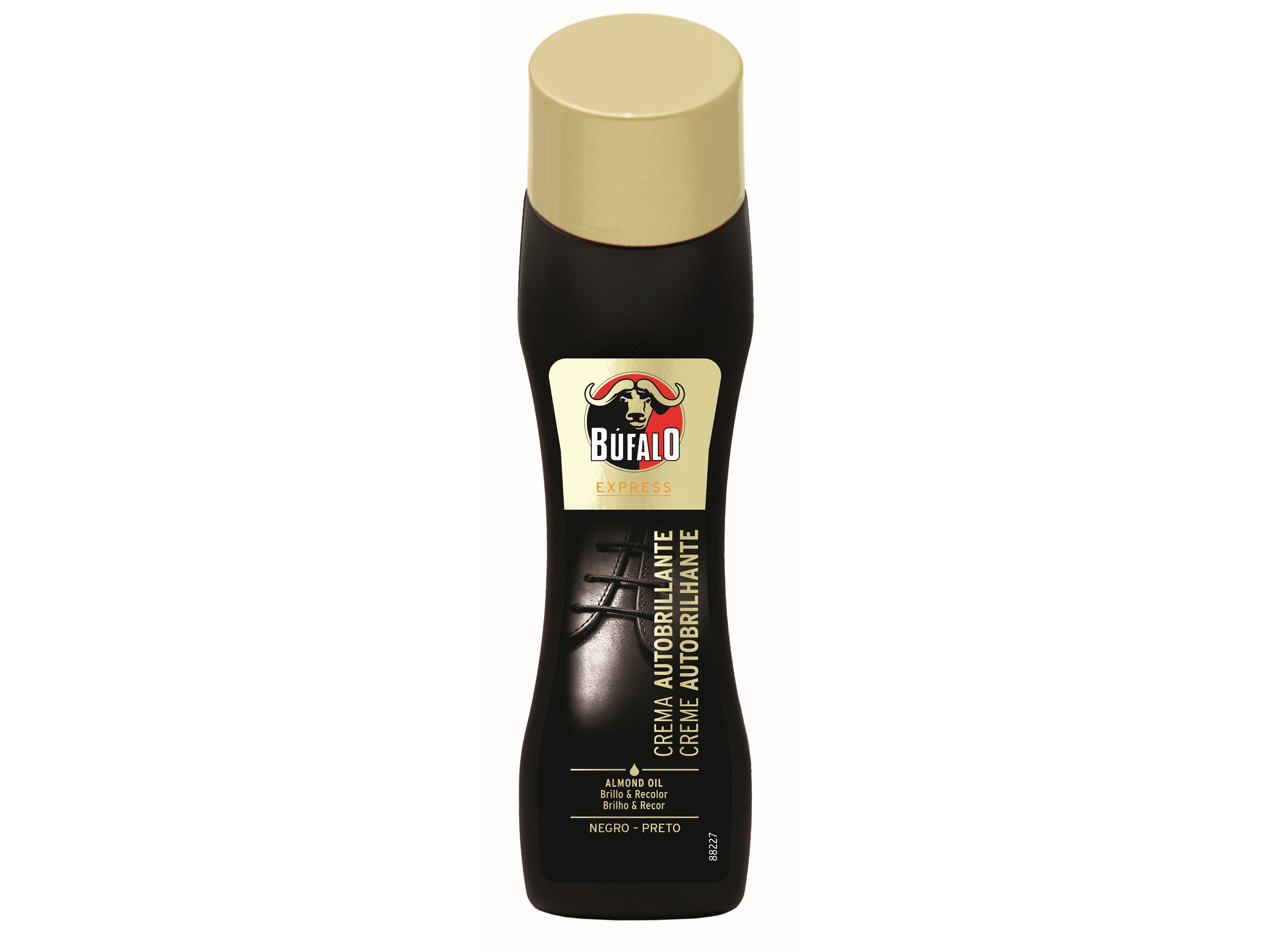 AUTOBRILHANTE CAL&Ccedil;ADO COM ESPONJA PRETO B&Uacute;FALO 50ML