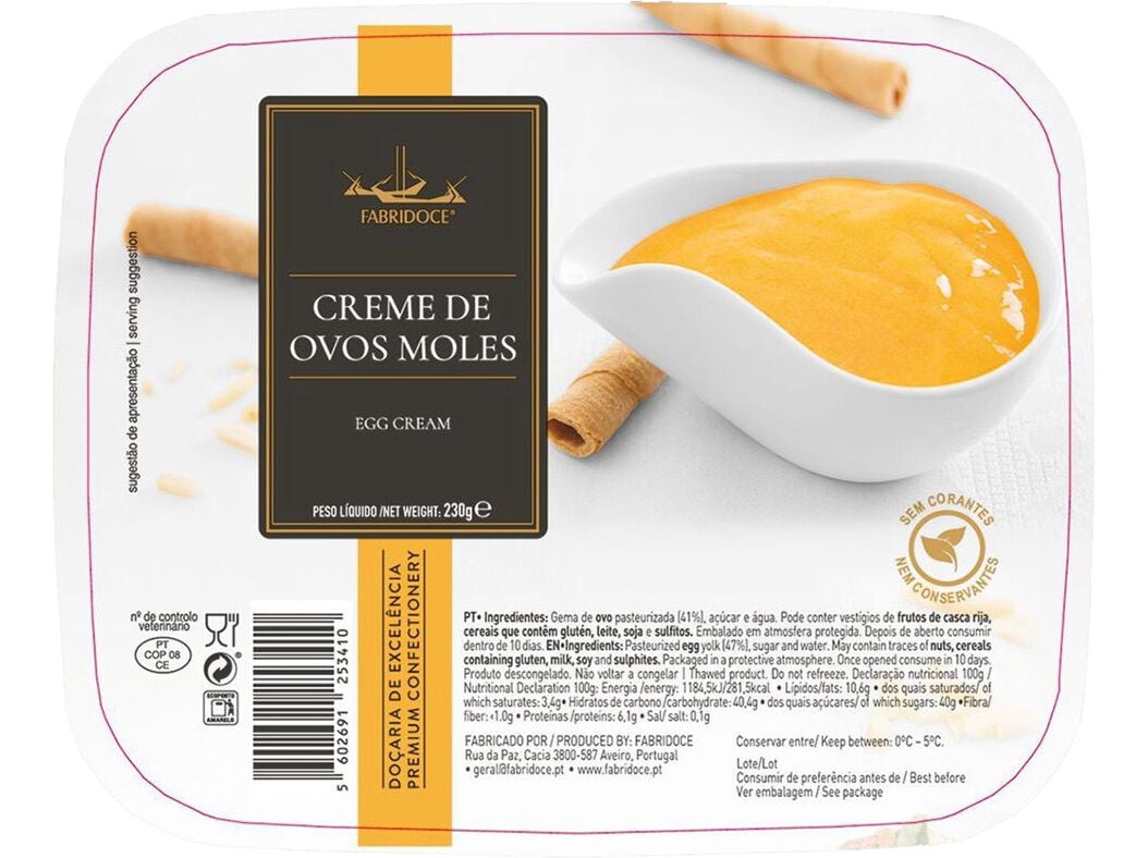 CREME DE OVOS MOLES 230G