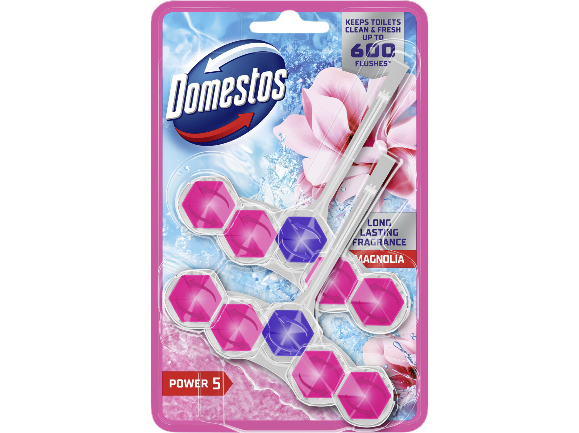 BLOCO SANIT&Aacute;RIO DOMESTOS POWER 5 MAGN&Oacute;LIA 2UN image number 0