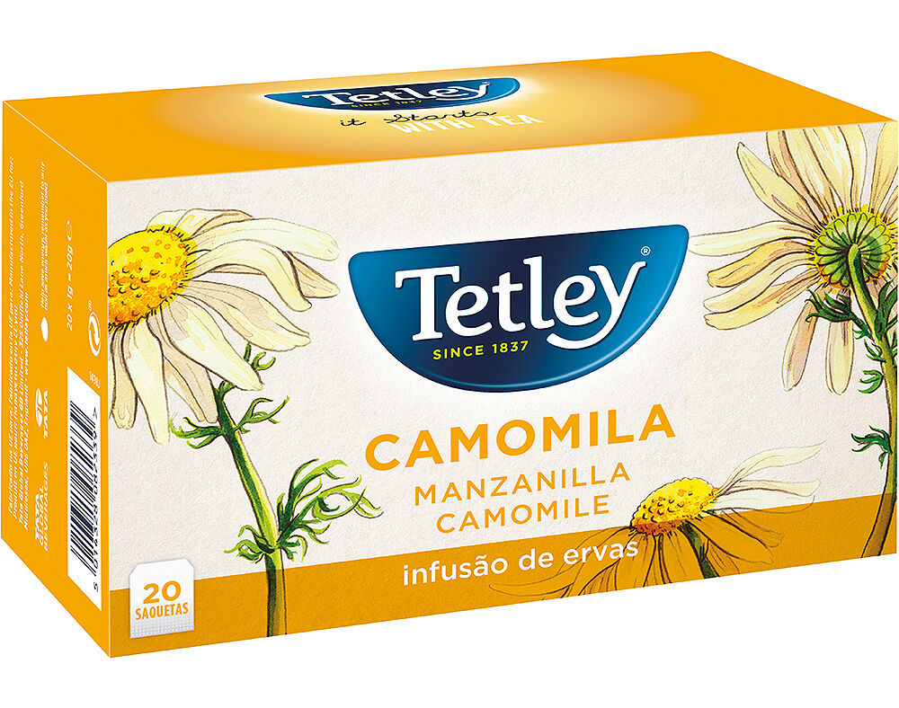 INFUS&Atilde;O TETLEY CAMOMILA 20 SAQUETAS