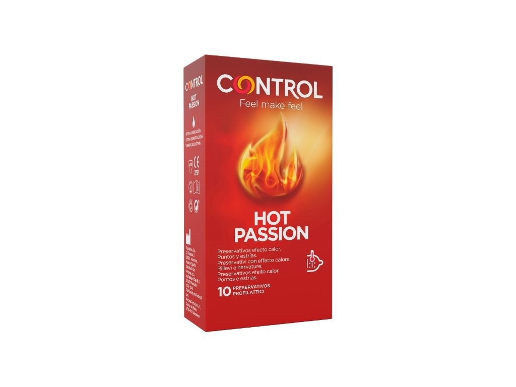 Preservativos Hot Passion Control 10 unid