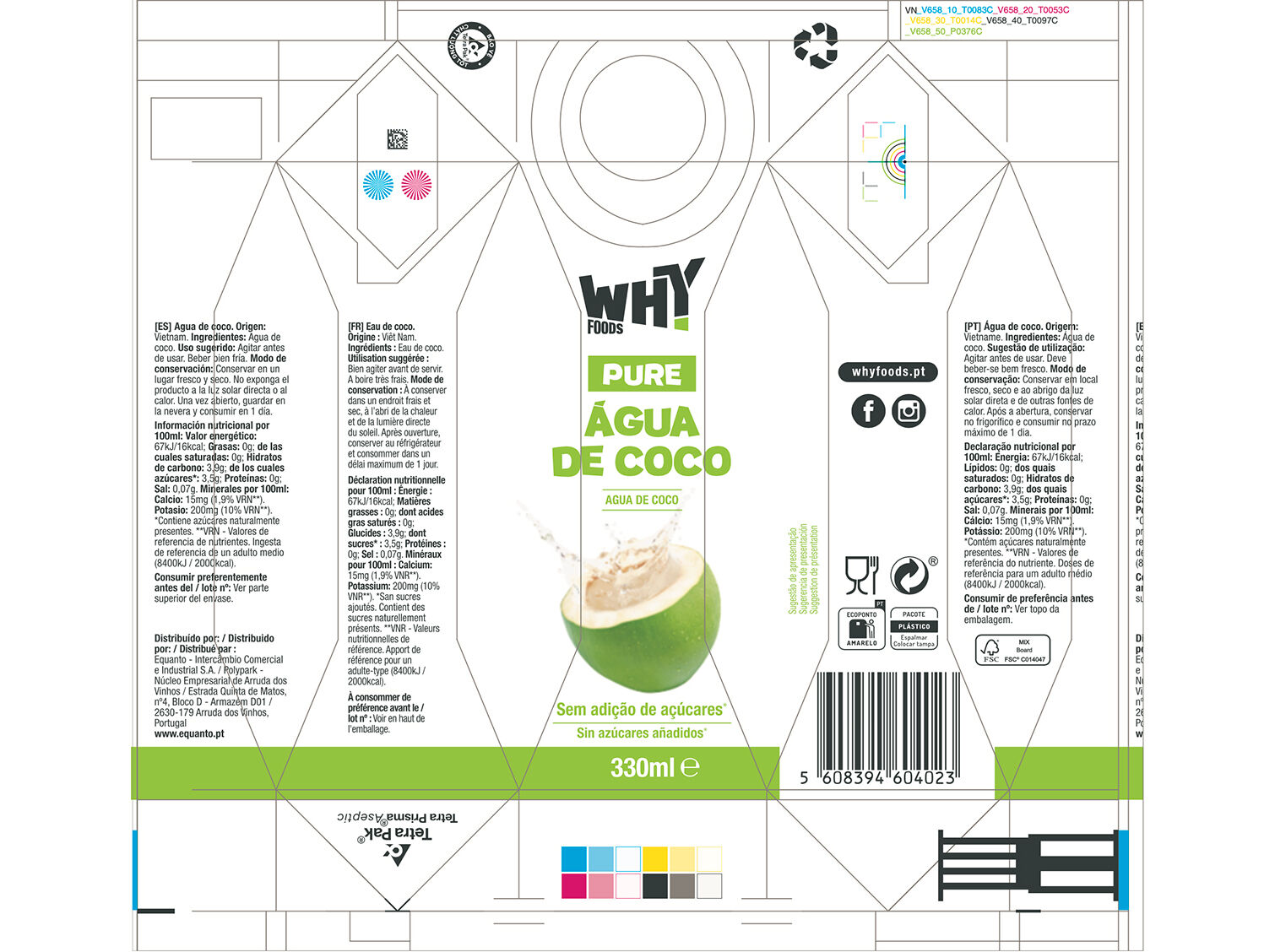 &Aacute;GUA DE COCO WHY FOODS 0.33L image number 1