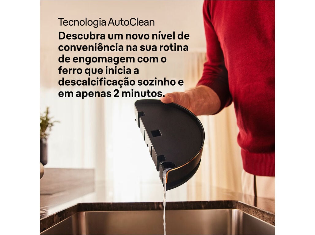 FERRO COM CALDEIRA BRAUN IS9090BK CARESTYLE 9 (PRESS&Atilde;O 9 BAR - 2700 W - JATO VAPOR 750 G/MIN) image number 1