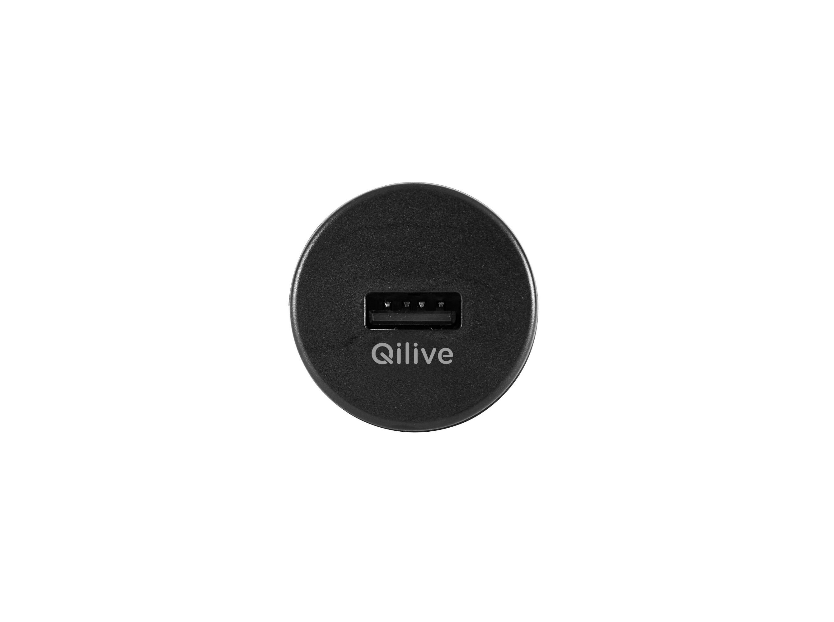 CARREGADOR P/ CARRO QILIVE 600161205 LITE PRETO 1 USB 10W image number 1