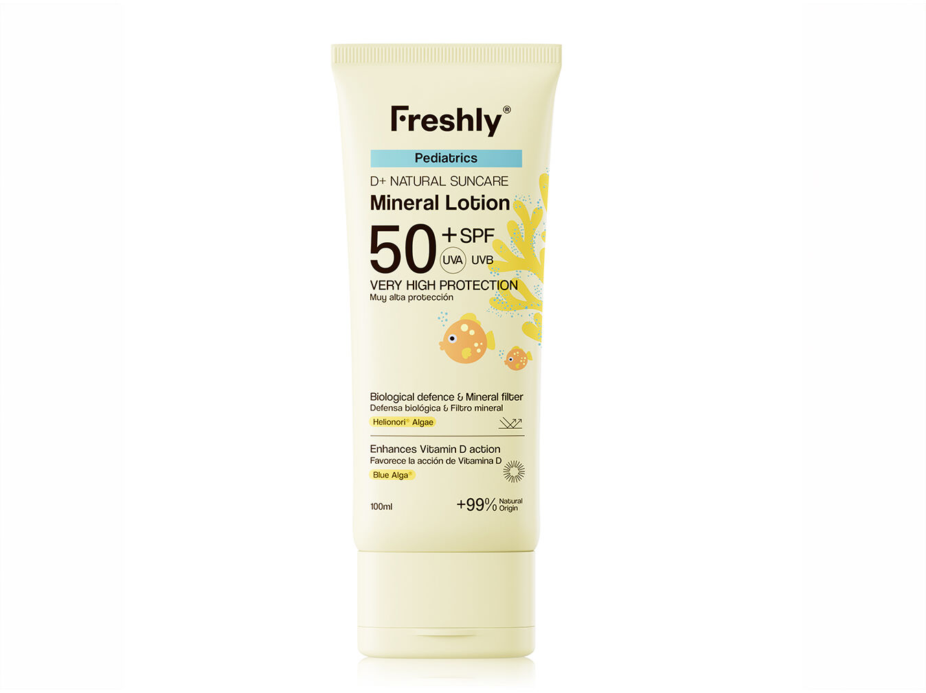 LO&Ccedil;&Atilde;OMINERAL FRESHLY D+NATURALPEDIATRICSPF50+ 100ML