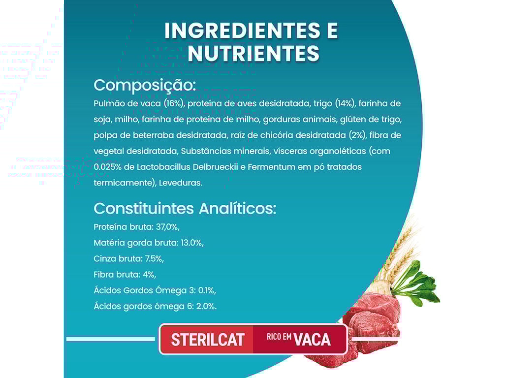 RA&Ccedil;&Atilde;O PARA GATO PURINA ONE ESTERILIZADO COM VACA 2.8KG image number 4