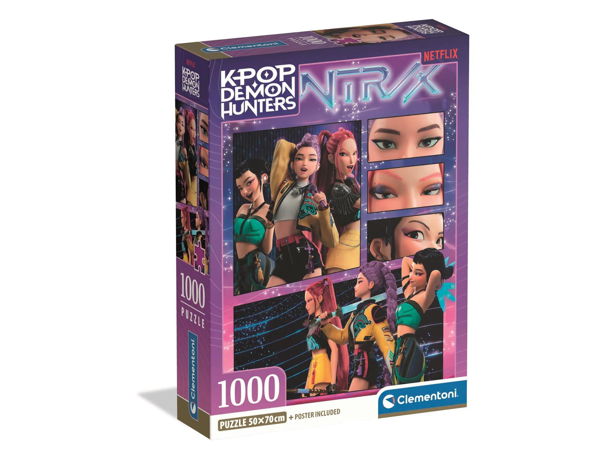 PUZZLE DEMON HUNTERS CLEMENTONI K-POP 1000 PE&Ccedil;AS image number 0