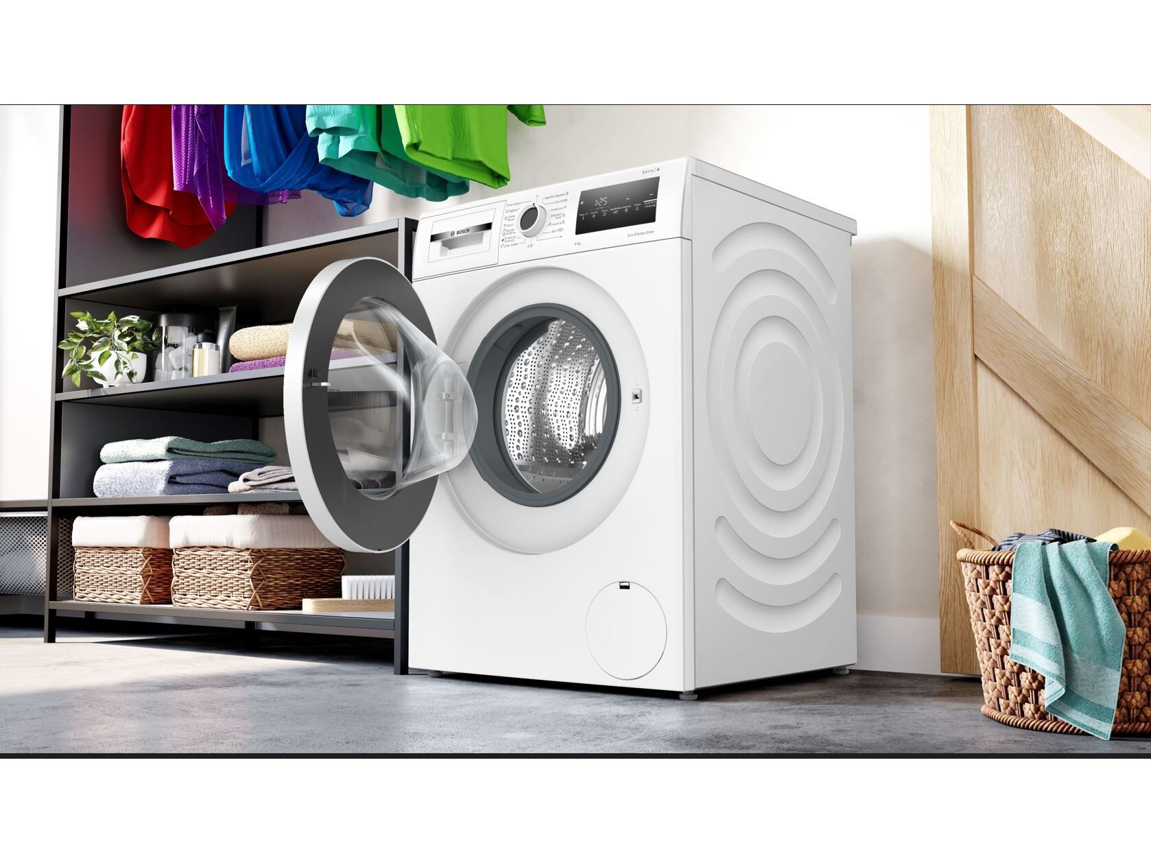 M&Aacute;QUINA DE LAVAR ROUPA BOSCH WAN24200EP - BRANCO A 9KG image number 2