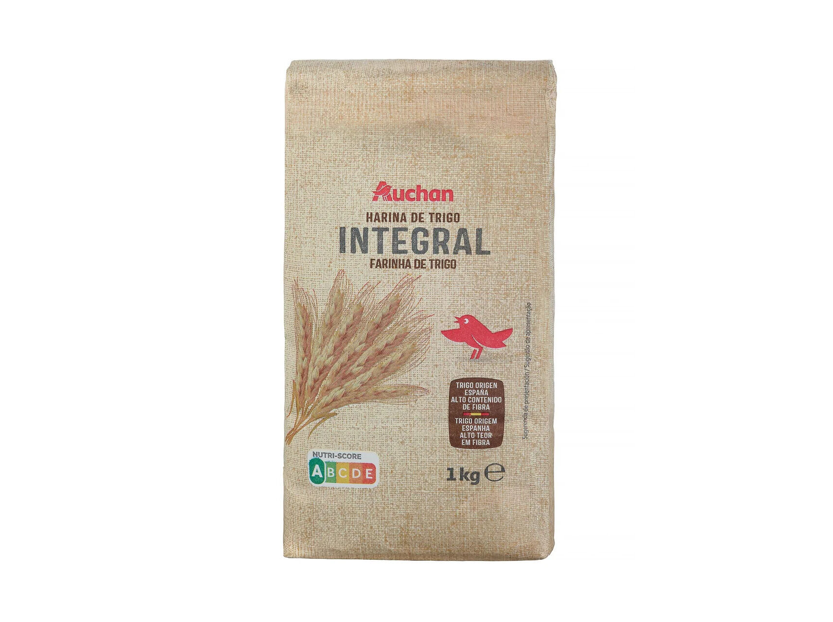 FARINHA TRIGO AUCHAN TIPO 150 INTEGRAL 1 KG image number 0