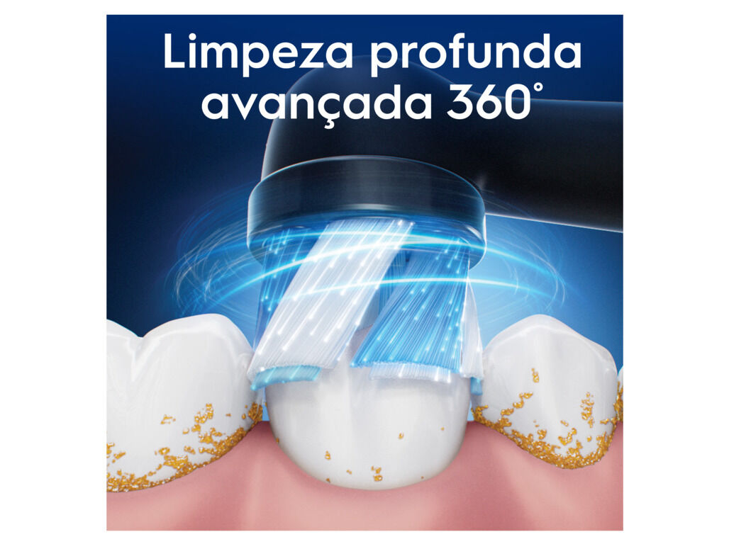 RECARGA ESCOVA EL&Eacute;CT. ORAL-B PRETA IO ULTIMATE CLEAN image number 1