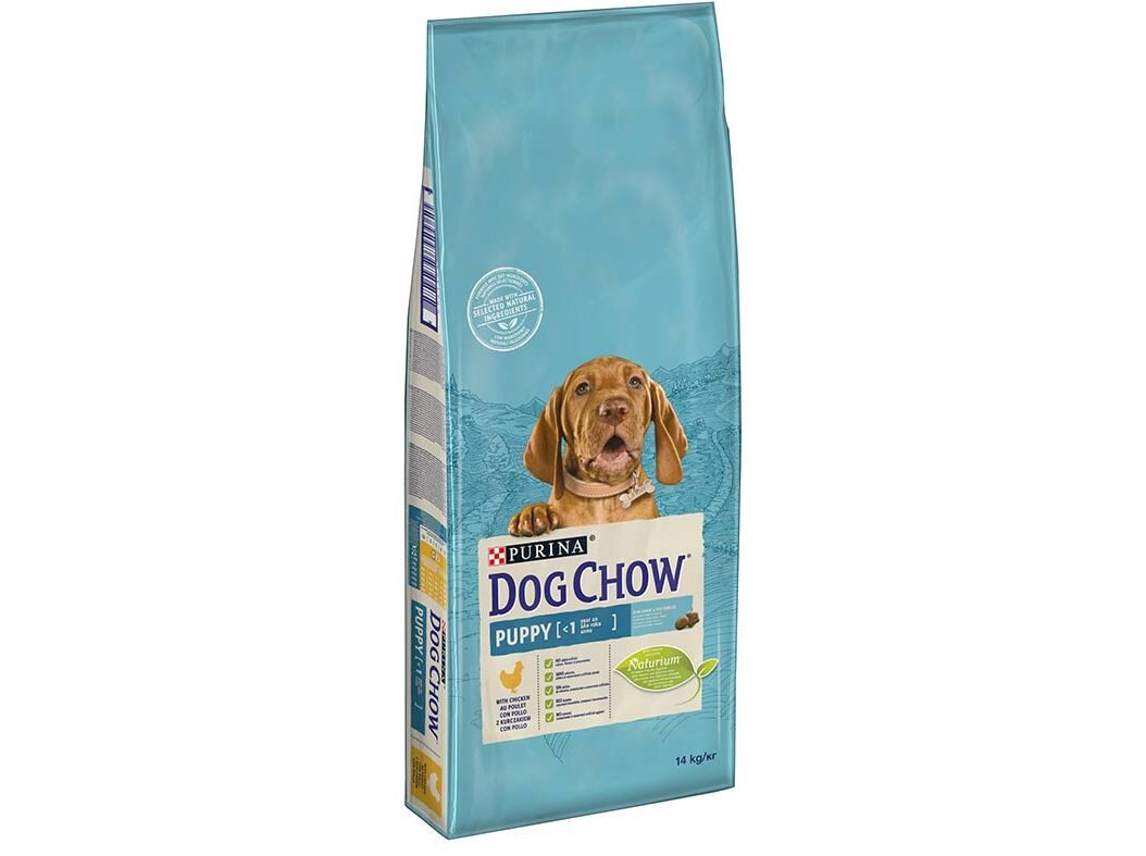 RA&Ccedil;&Atilde;O PARA C&Atilde;O J&Uacute;NIOR DOG CHOW FRANGO 14KG image number 0